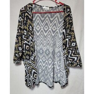 Hit Ginger Womens Cardigan Southwest Design Size 1 XL